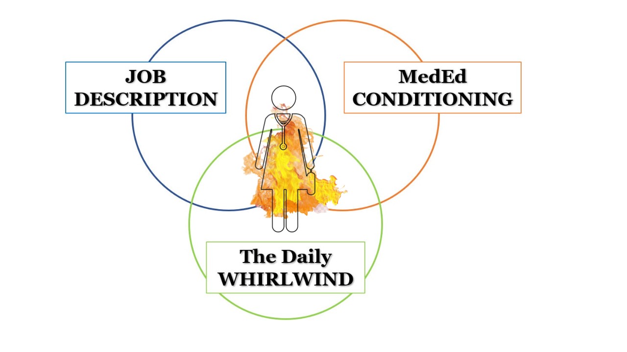 Physician Burnout 3 Circle VENN Diagram