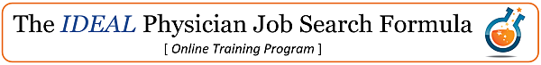 the ideal physician job search formula
